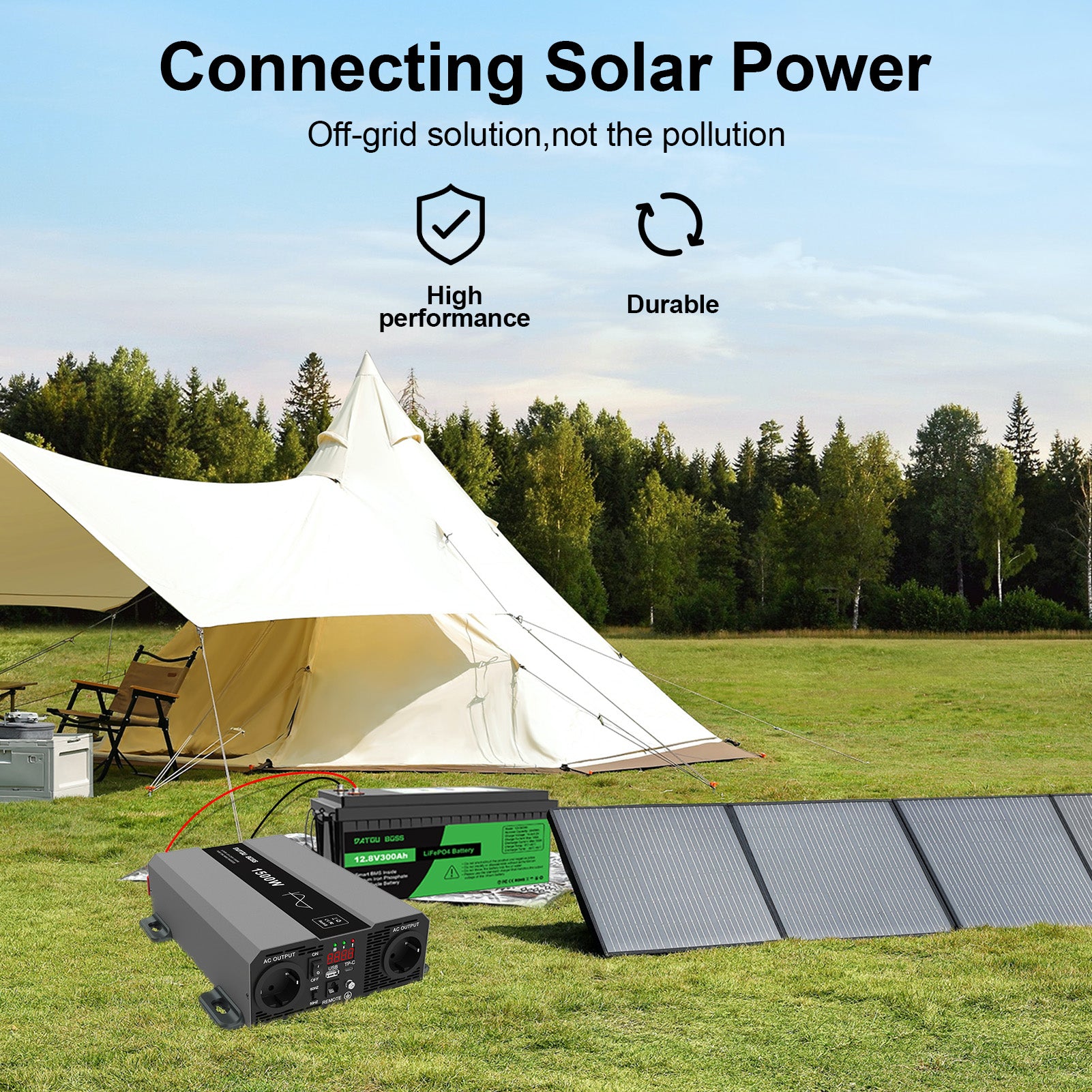 DATOUBOSS Rechargeable Lifepo4 Batteries Voltage Converters Inverter