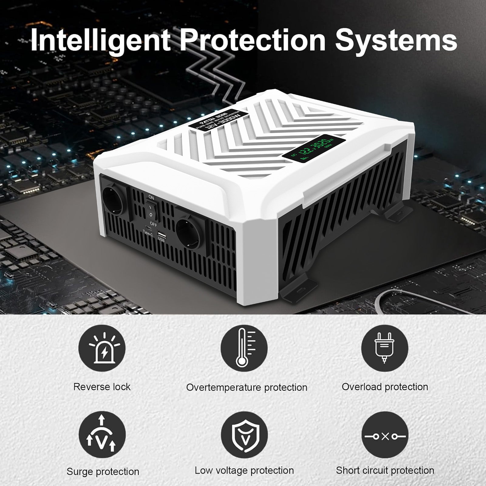 DATOUBOSS Rechargeable Lifepo4 Batteries Voltage Converters Inverter