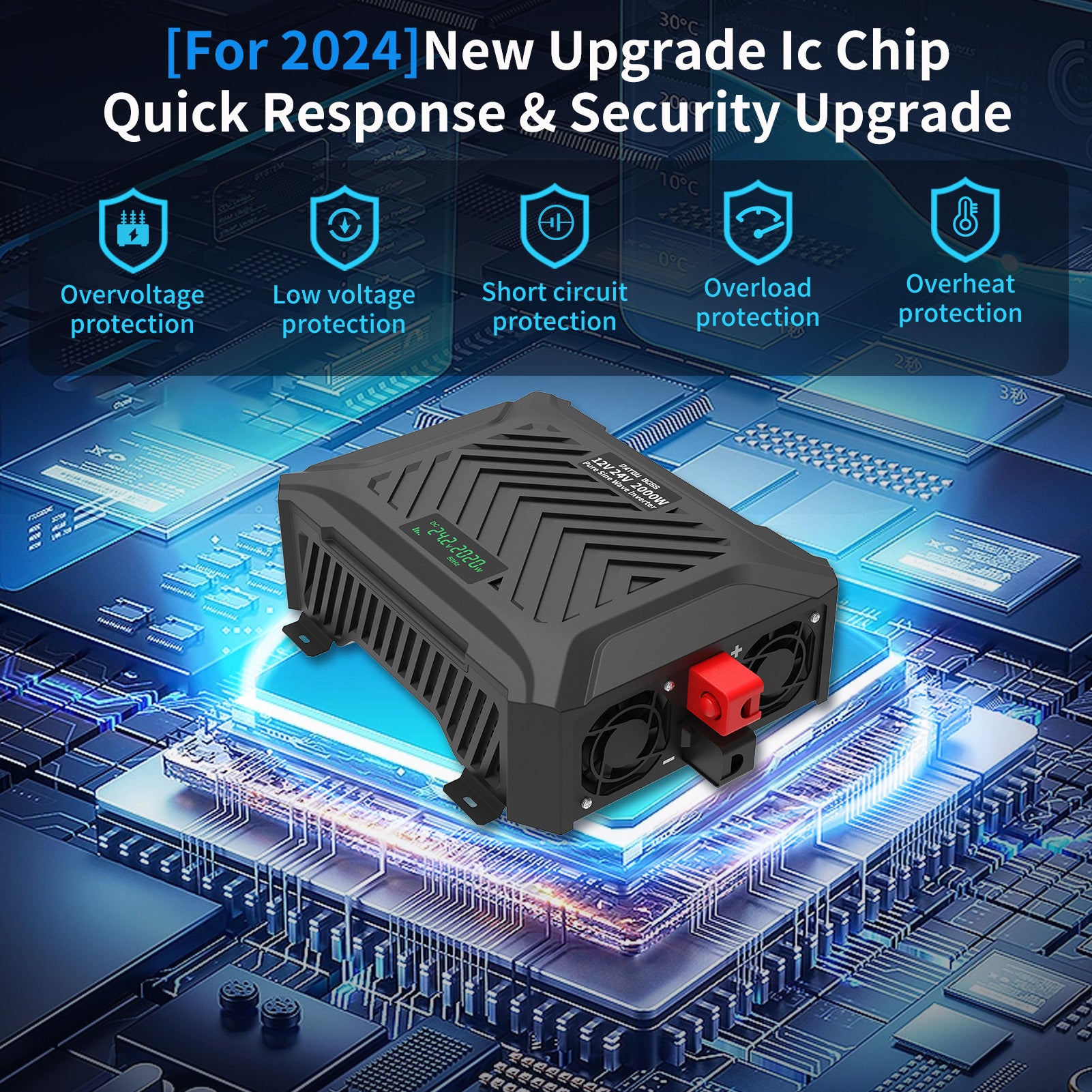 DATOUBOSS Rechargeable Lifepo4 Batteries Voltage Converters Inverter